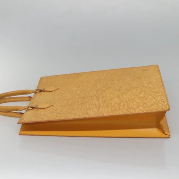 LOUIS VUITTON Epi Sac Plat Hand Bag Yellow M52079 LV Auth BA897 - Picture 4 of 16